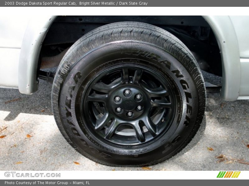 Bright Silver Metallic / Dark Slate Gray 2003 Dodge Dakota Sport Regular Cab