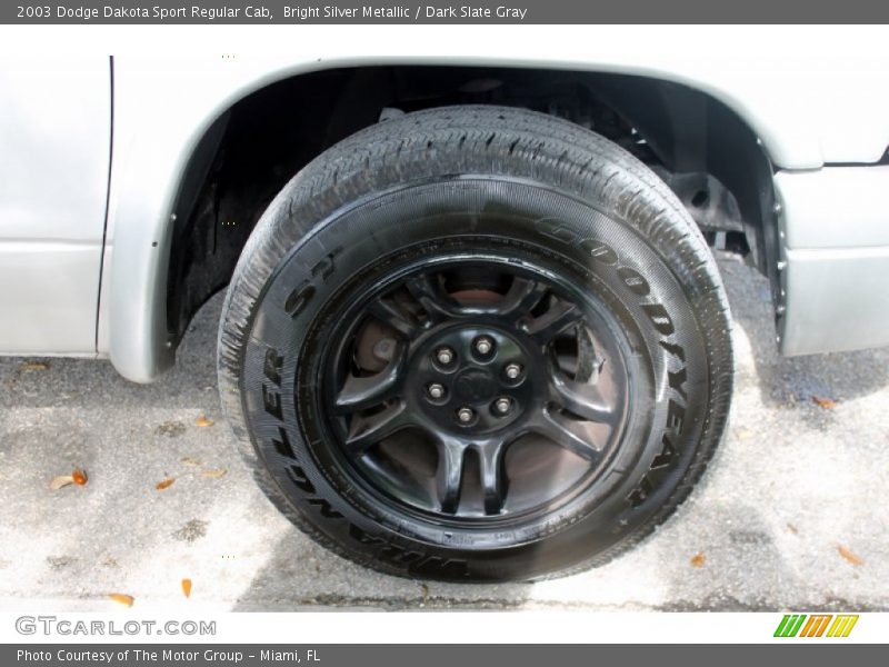 Bright Silver Metallic / Dark Slate Gray 2003 Dodge Dakota Sport Regular Cab