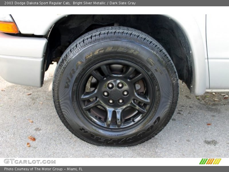 Bright Silver Metallic / Dark Slate Gray 2003 Dodge Dakota Sport Regular Cab