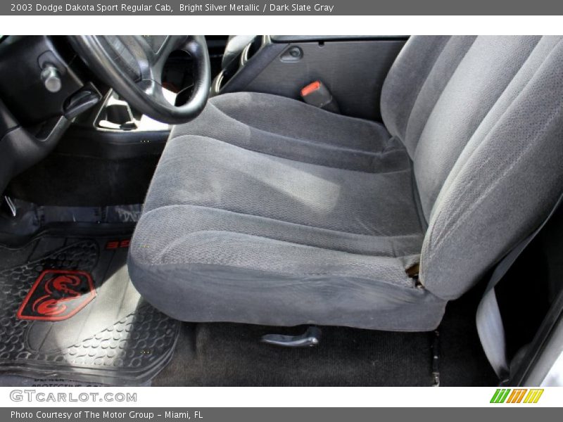 Bright Silver Metallic / Dark Slate Gray 2003 Dodge Dakota Sport Regular Cab