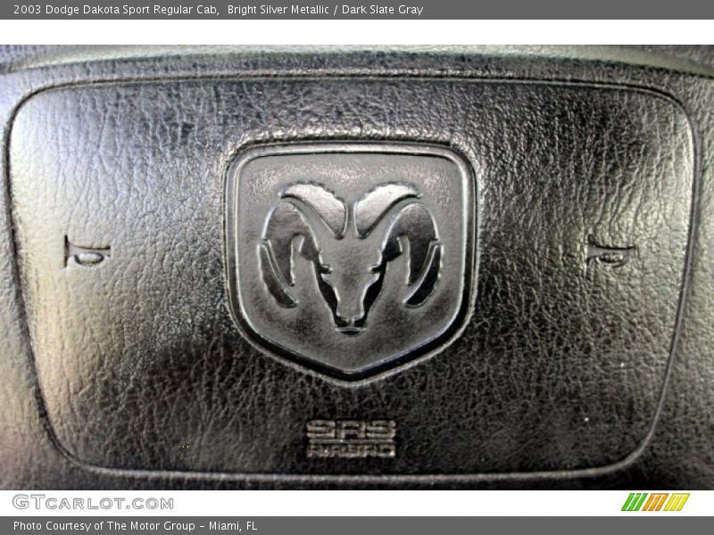 Bright Silver Metallic / Dark Slate Gray 2003 Dodge Dakota Sport Regular Cab