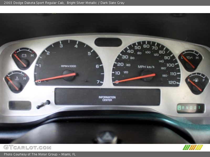  2003 Dakota Sport Regular Cab Sport Regular Cab Gauges