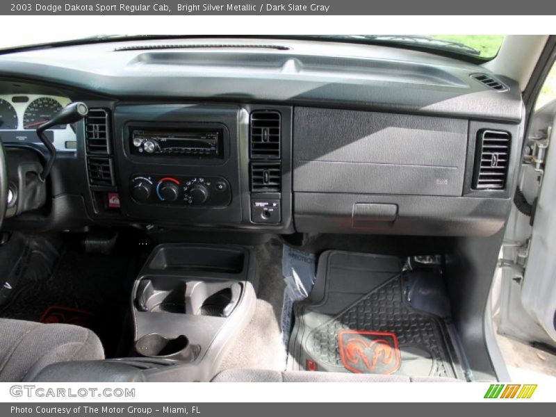 Bright Silver Metallic / Dark Slate Gray 2003 Dodge Dakota Sport Regular Cab
