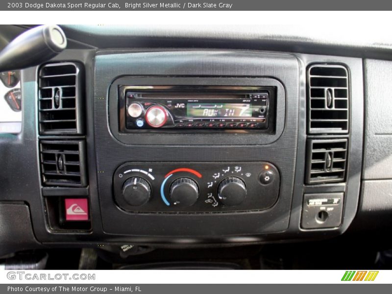 Bright Silver Metallic / Dark Slate Gray 2003 Dodge Dakota Sport Regular Cab