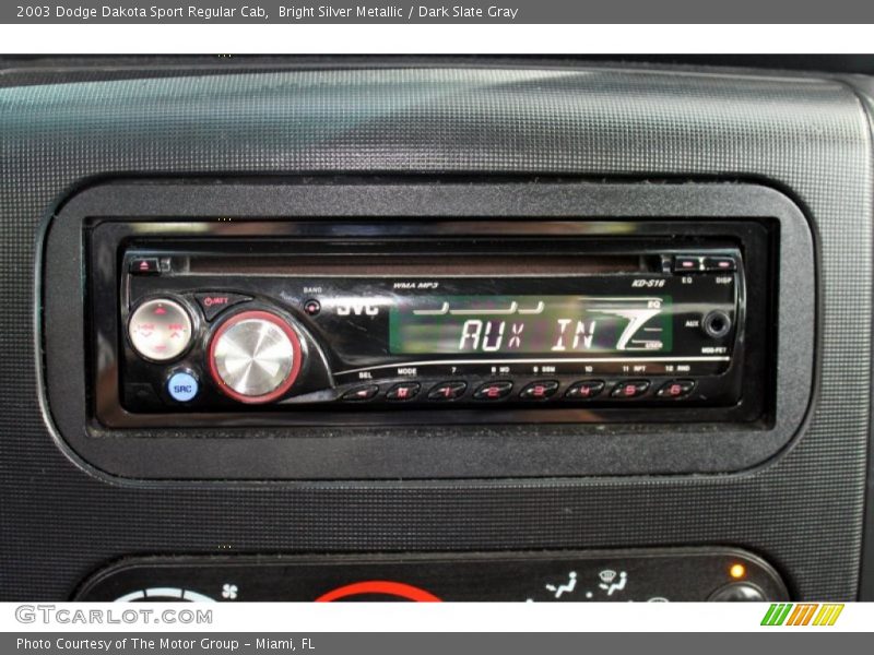 Bright Silver Metallic / Dark Slate Gray 2003 Dodge Dakota Sport Regular Cab