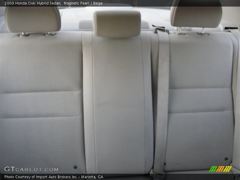 Magnetic Pearl / Beige 2009 Honda Civic Hybrid Sedan