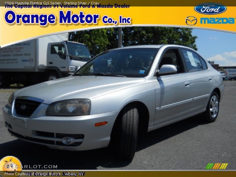 Sterling Silver / Gray 2004 Hyundai Elantra GLS Sedan