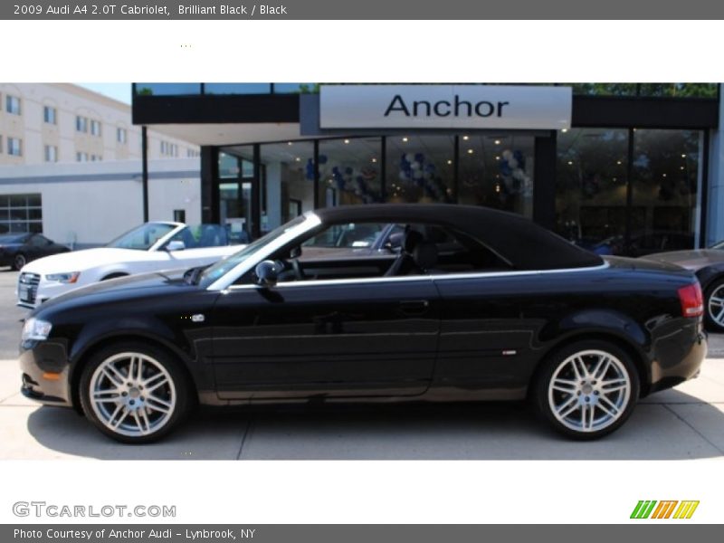 Brilliant Black / Black 2009 Audi A4 2.0T Cabriolet