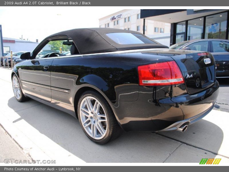 Brilliant Black / Black 2009 Audi A4 2.0T Cabriolet