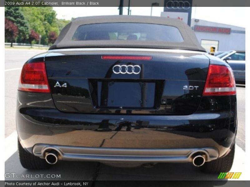 Brilliant Black / Black 2009 Audi A4 2.0T Cabriolet
