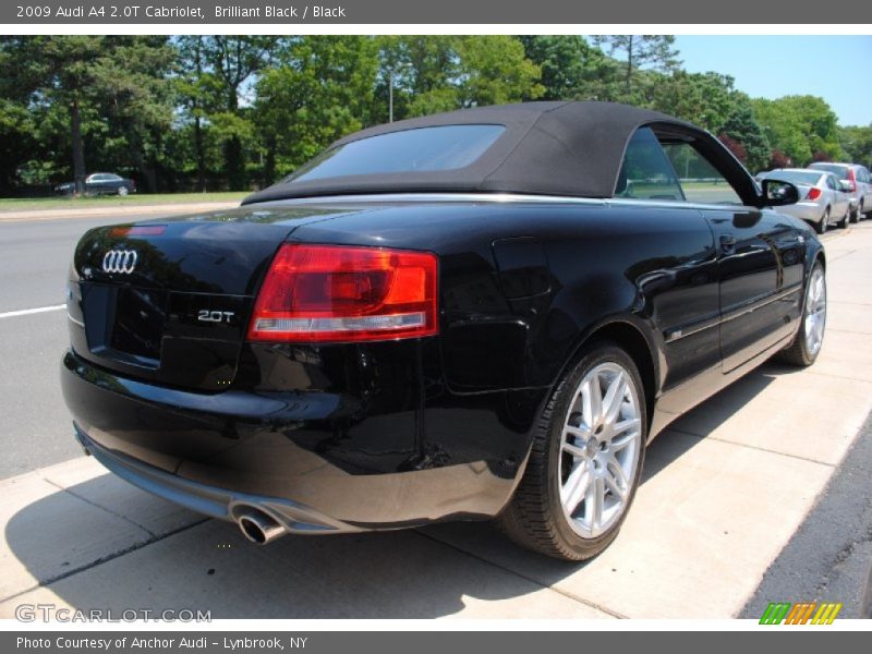 Brilliant Black / Black 2009 Audi A4 2.0T Cabriolet