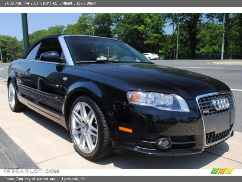 Brilliant Black / Black 2009 Audi A4 2.0T Cabriolet