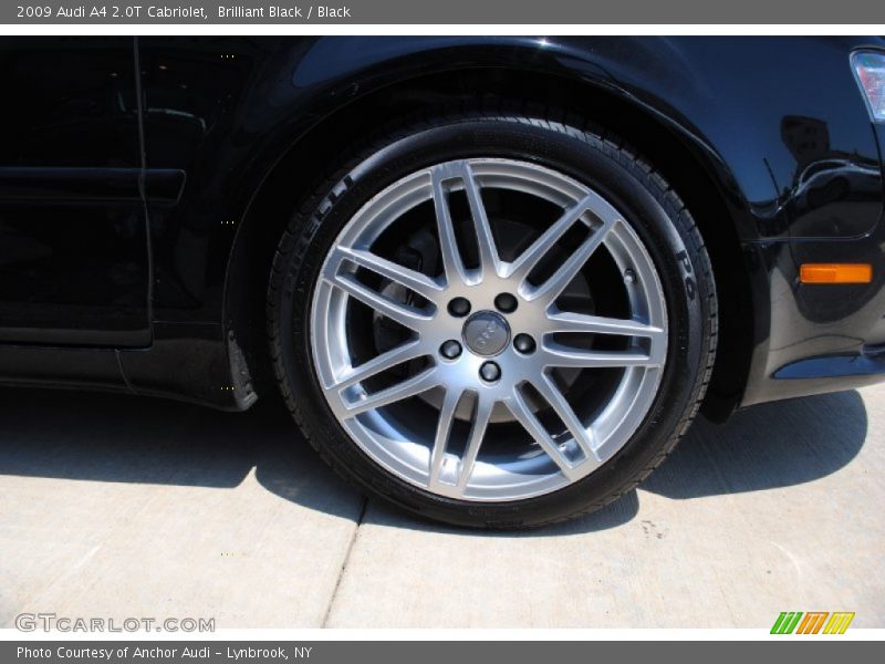Brilliant Black / Black 2009 Audi A4 2.0T Cabriolet