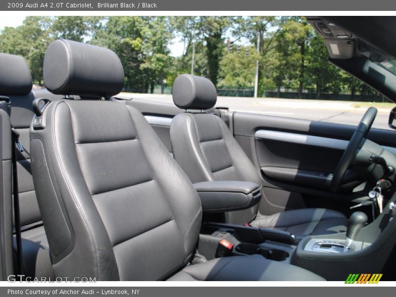 Brilliant Black / Black 2009 Audi A4 2.0T Cabriolet