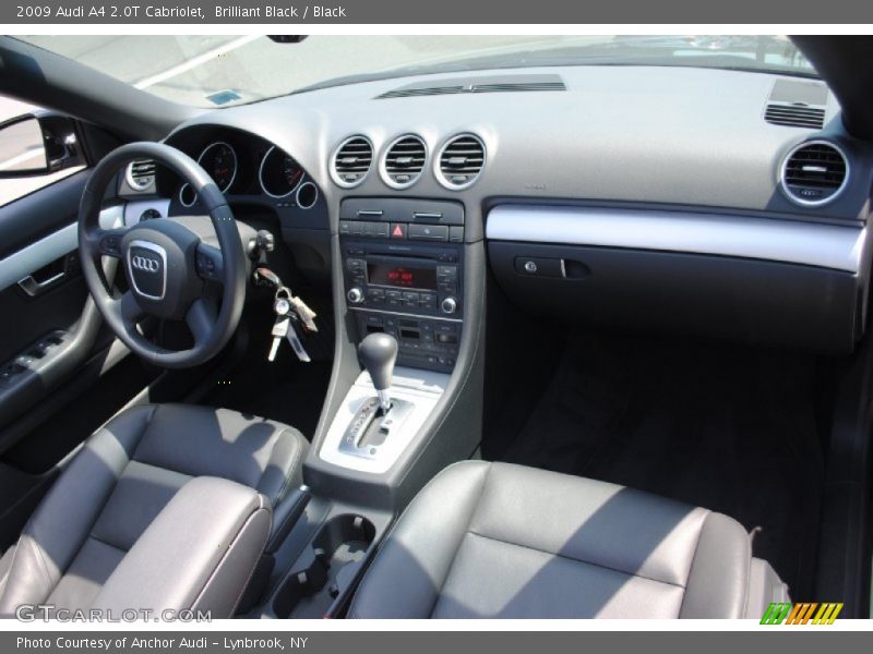 Brilliant Black / Black 2009 Audi A4 2.0T Cabriolet