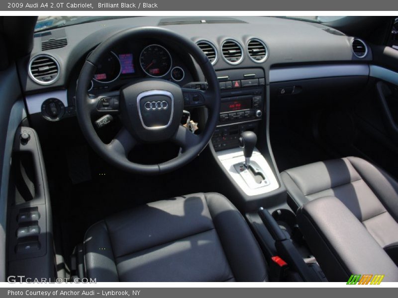 Brilliant Black / Black 2009 Audi A4 2.0T Cabriolet