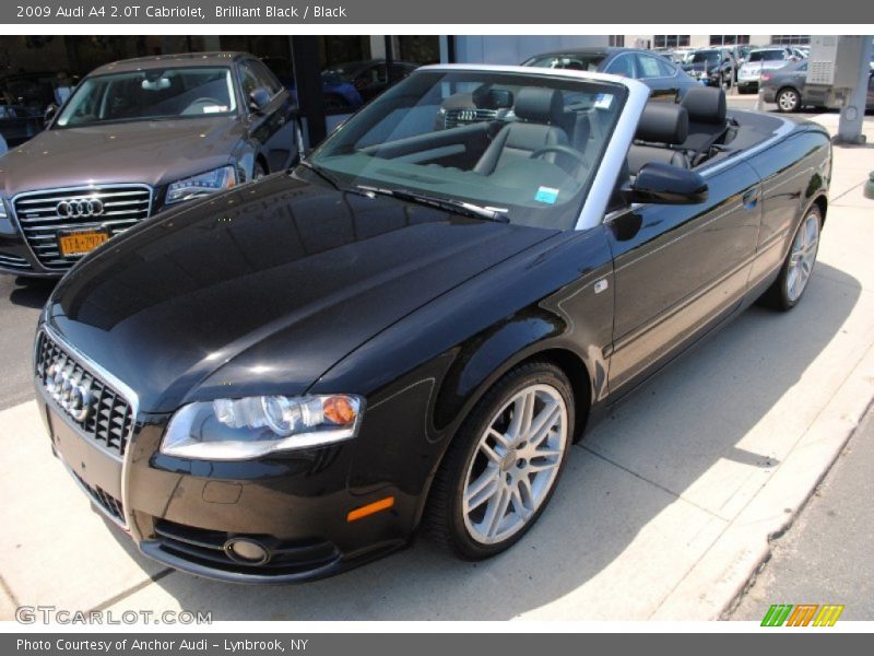 Brilliant Black / Black 2009 Audi A4 2.0T Cabriolet