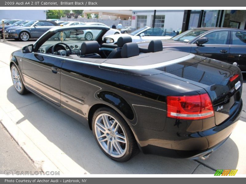 Brilliant Black / Black 2009 Audi A4 2.0T Cabriolet