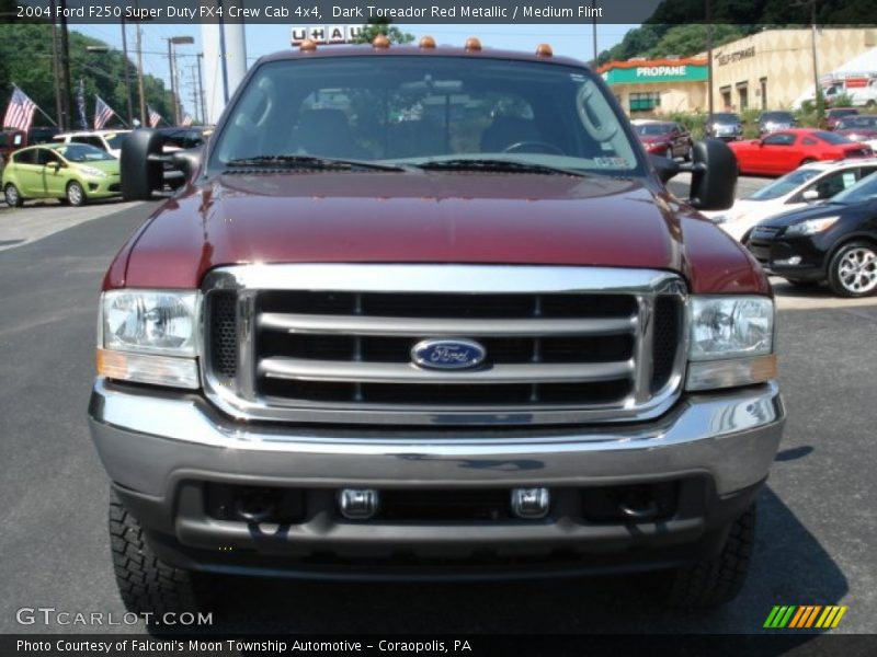 Dark Toreador Red Metallic / Medium Flint 2004 Ford F250 Super Duty FX4 Crew Cab 4x4