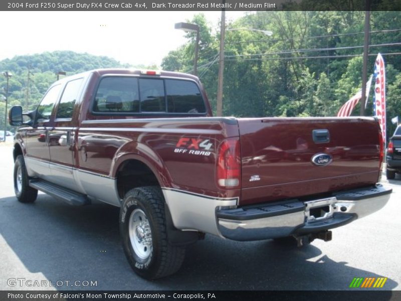 Dark Toreador Red Metallic / Medium Flint 2004 Ford F250 Super Duty FX4 Crew Cab 4x4