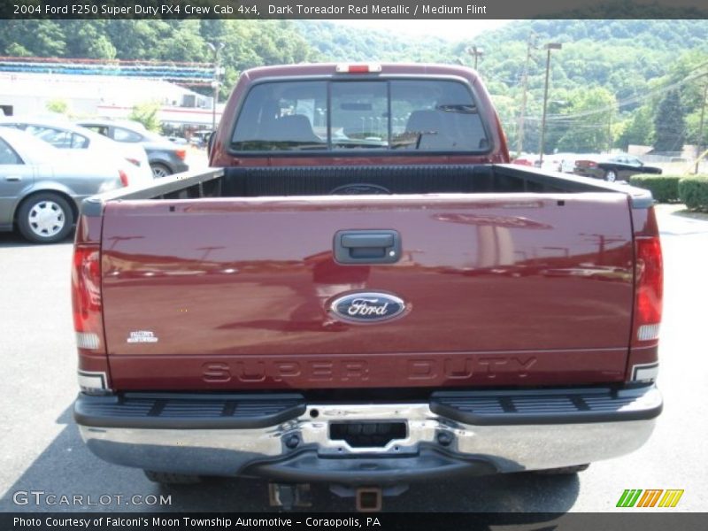 Dark Toreador Red Metallic / Medium Flint 2004 Ford F250 Super Duty FX4 Crew Cab 4x4