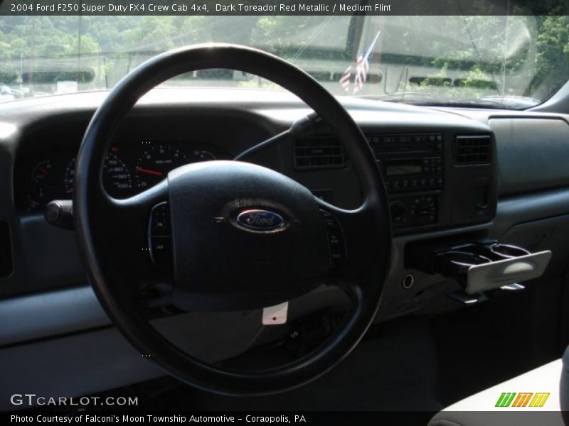 Dark Toreador Red Metallic / Medium Flint 2004 Ford F250 Super Duty FX4 Crew Cab 4x4