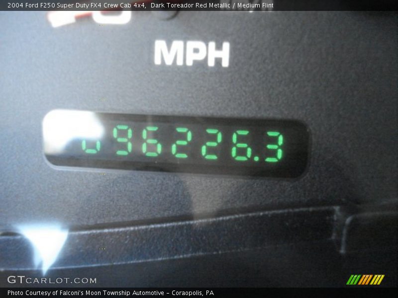 Dark Toreador Red Metallic / Medium Flint 2004 Ford F250 Super Duty FX4 Crew Cab 4x4