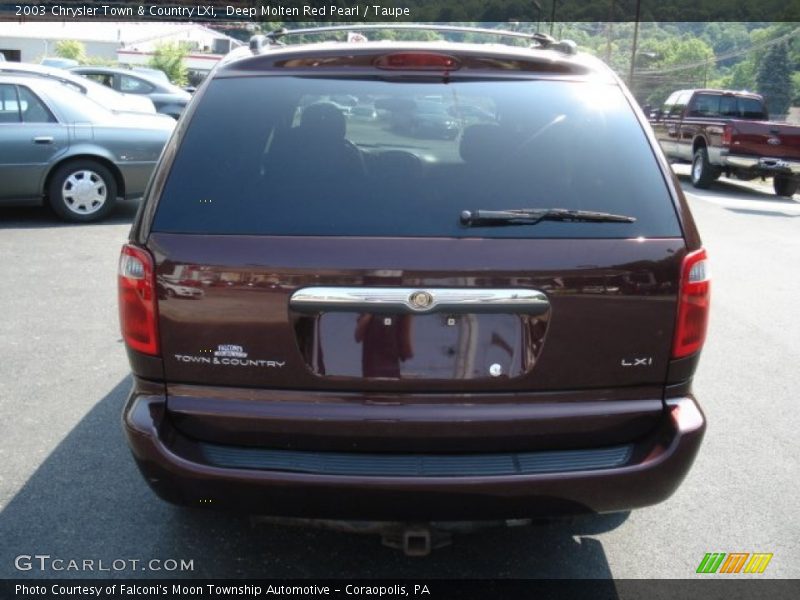 Deep Molten Red Pearl / Taupe 2003 Chrysler Town & Country LXi