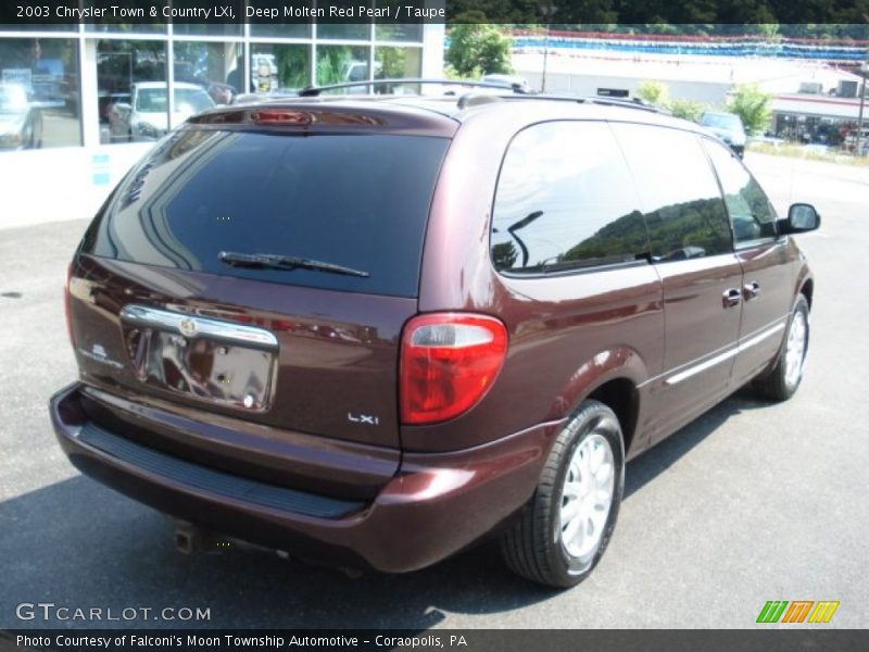 Deep Molten Red Pearl / Taupe 2003 Chrysler Town & Country LXi