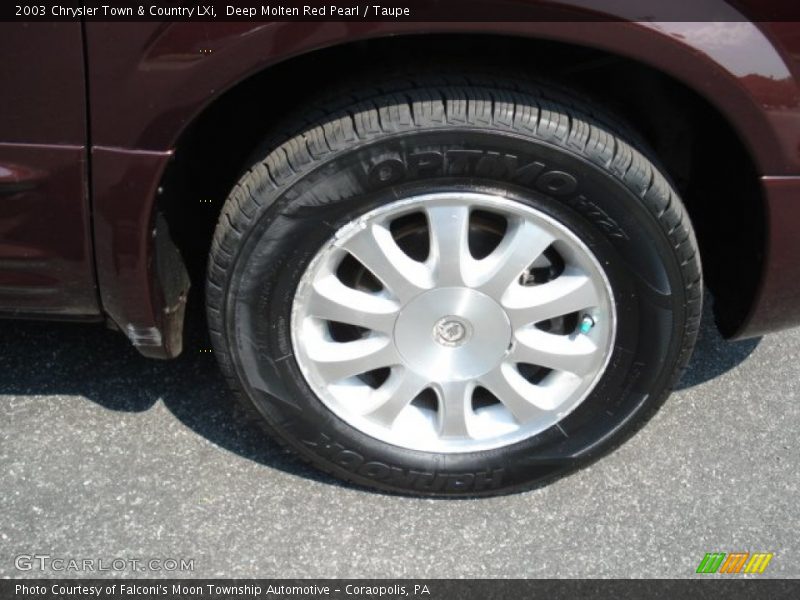 Deep Molten Red Pearl / Taupe 2003 Chrysler Town & Country LXi