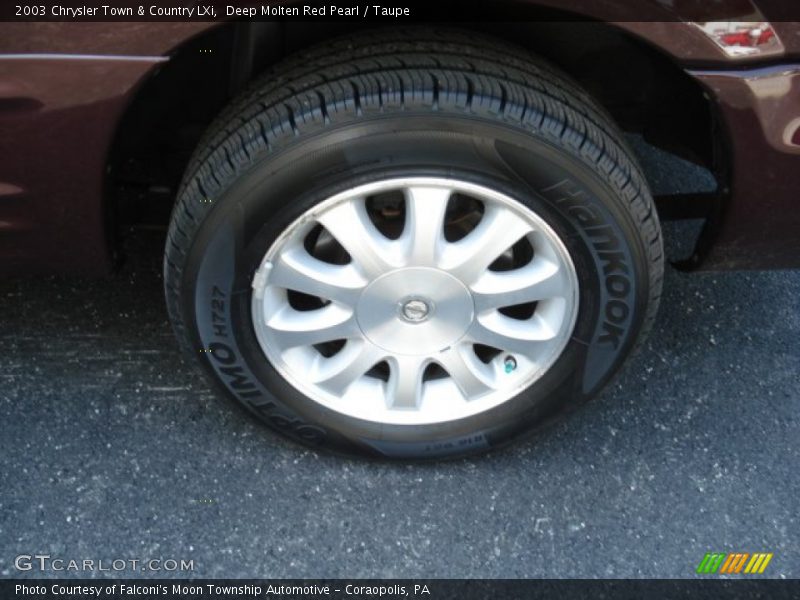 Deep Molten Red Pearl / Taupe 2003 Chrysler Town & Country LXi