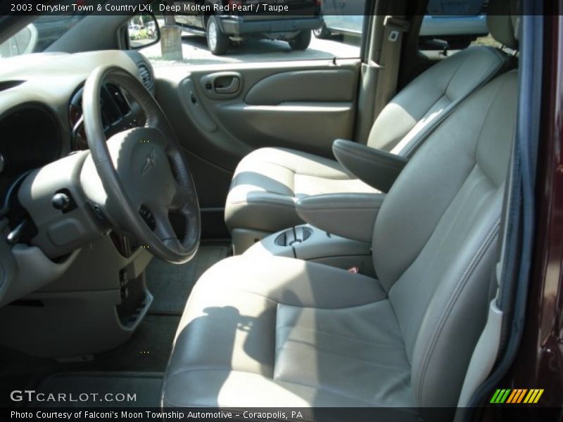 Deep Molten Red Pearl / Taupe 2003 Chrysler Town & Country LXi