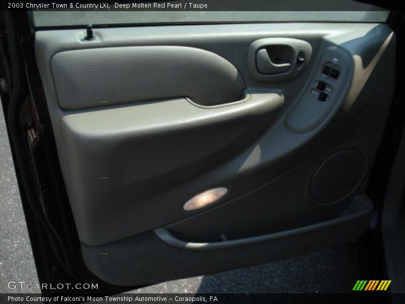 Deep Molten Red Pearl / Taupe 2003 Chrysler Town & Country LXi