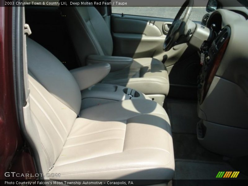 Deep Molten Red Pearl / Taupe 2003 Chrysler Town & Country LXi