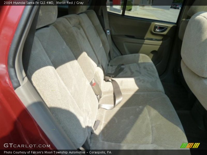 Merlot Red / Gray 2004 Hyundai Santa Fe GLS 4WD