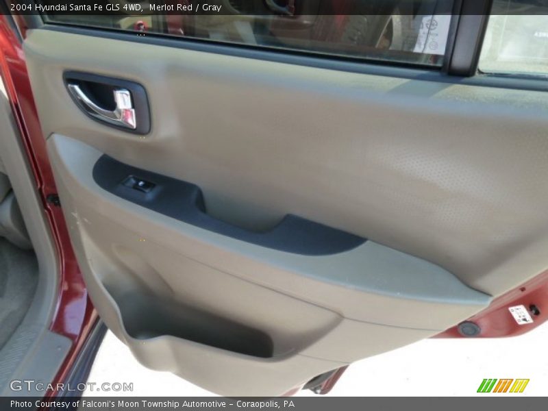 Merlot Red / Gray 2004 Hyundai Santa Fe GLS 4WD