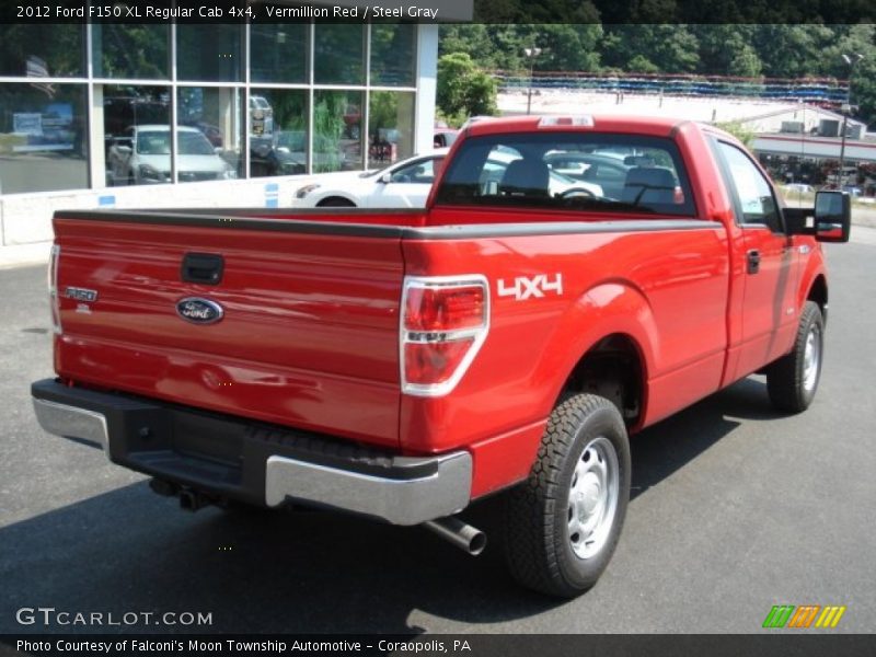 Vermillion Red / Steel Gray 2012 Ford F150 XL Regular Cab 4x4