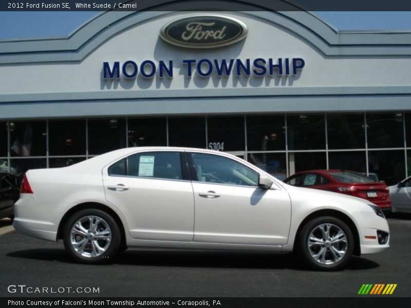 White Suede / Camel 2012 Ford Fusion SE