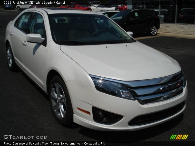 White Suede / Camel 2012 Ford Fusion SE