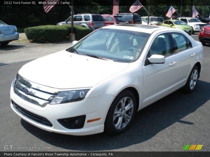 White Suede / Camel 2012 Ford Fusion SE