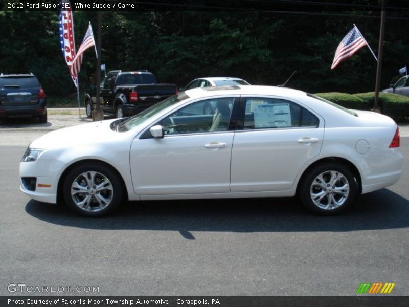 White Suede / Camel 2012 Ford Fusion SE