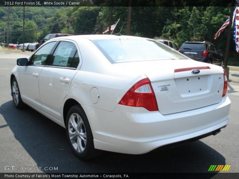 White Suede / Camel 2012 Ford Fusion SE