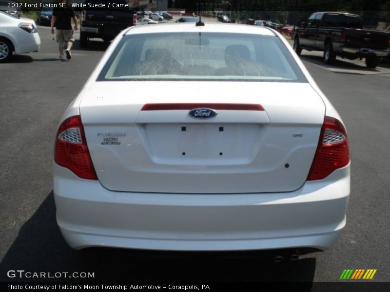 White Suede / Camel 2012 Ford Fusion SE