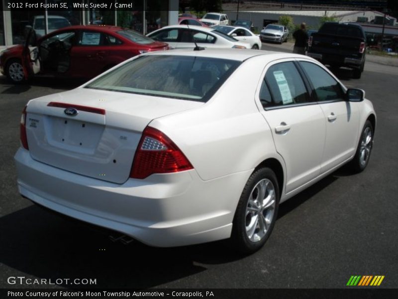 White Suede / Camel 2012 Ford Fusion SE