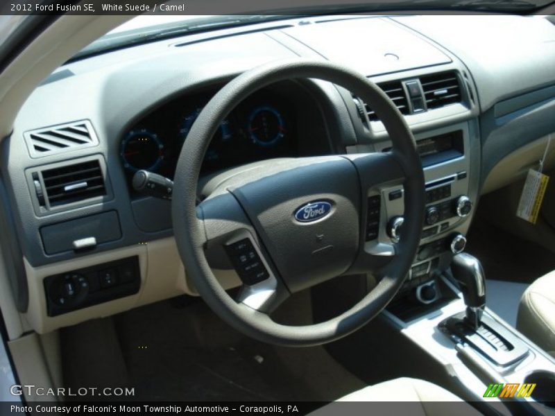 White Suede / Camel 2012 Ford Fusion SE