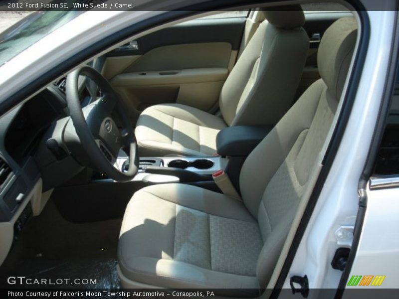 White Suede / Camel 2012 Ford Fusion SE