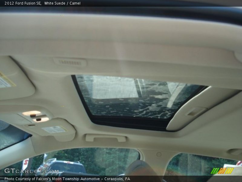 White Suede / Camel 2012 Ford Fusion SE