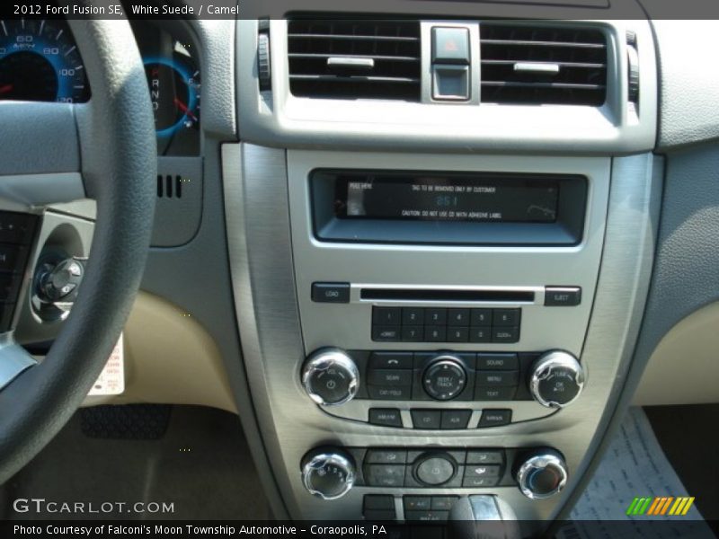 White Suede / Camel 2012 Ford Fusion SE