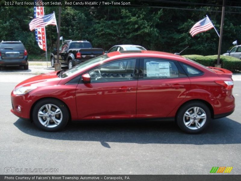 Red Candy Metallic / Two-Tone Sport 2012 Ford Focus SE Sport Sedan