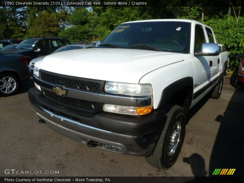 Summit White / Graphite 2002 Chevrolet Silverado 2500 LT Extended Cab 4x4